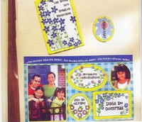 #8538 "iLos mejores Ninos del mundo!" Magnetic Photo Frames Set of 6